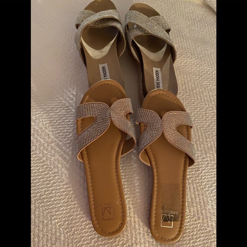 Steve Madden rhinestone sandals